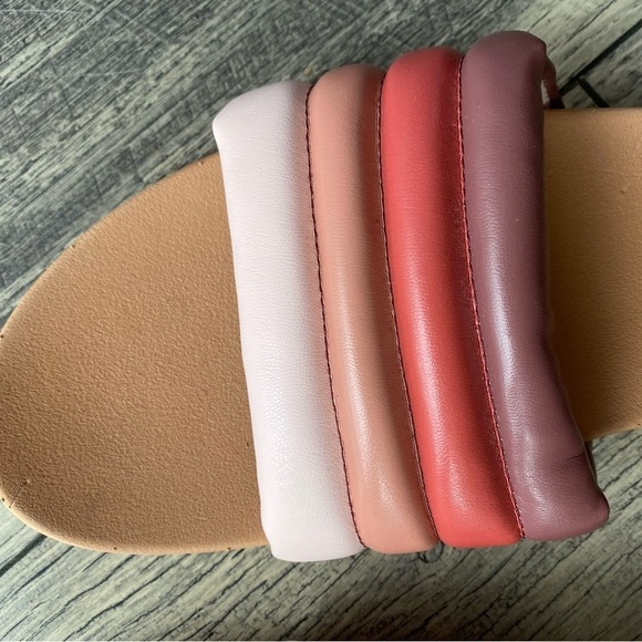 NWOT Shade & Shore Kendra Sandal Pink Beige Purple Retro-looking Slip-on Size 11 - Picture 5 of 13